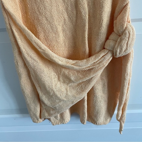 New! Free People FP Beach Gold Poppy Sweater Cover- Up Mini Dress 20721 - Picture 6 of 11